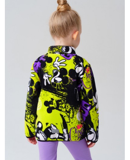 Куртка трикотажная для девочек разноцветный