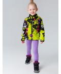 Куртка трикотажная для девочек разноцветный