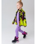 Куртка трикотажная для девочек разноцветный