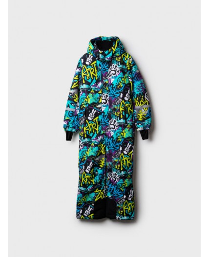 Комбинезон текстильный с полиуретановым покрытием для мальчиков черный