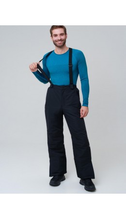 Брюки текстильные с полиуретановым покрытием для мужчин черный