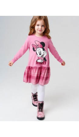 Платье трикотажное для девочек розовый