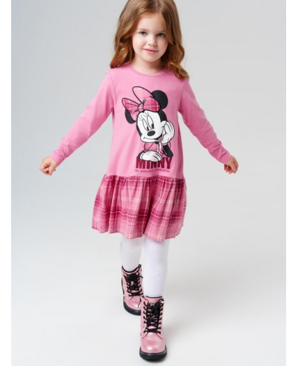 Платье трикотажное для девочек розовый