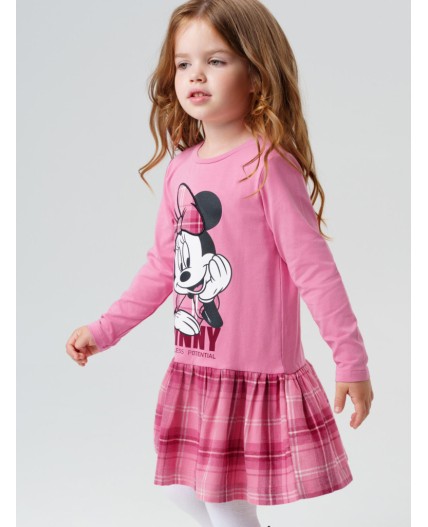 Платье трикотажное для девочек розовый