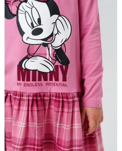 Платье трикотажное для девочек розовый