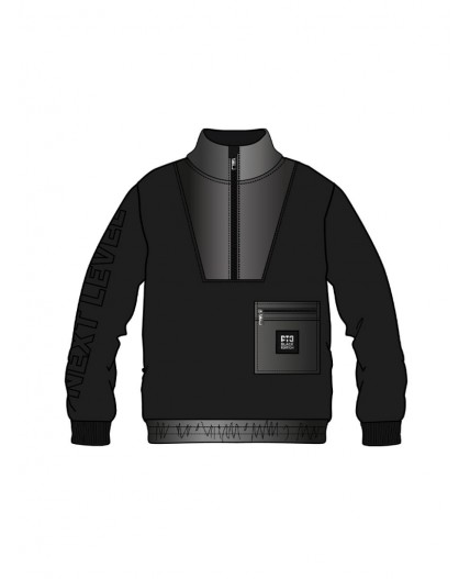 Толстовка трикотажная для мальчиков черный