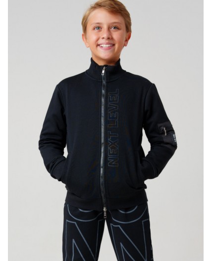 Толстовка трикотажная для мальчиков черный