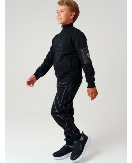 Толстовка трикотажная для мальчиков черный