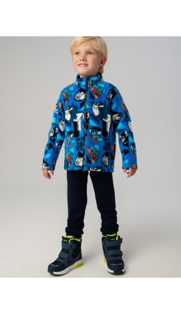 Куртка трикотажная для мальчиков разноцветный