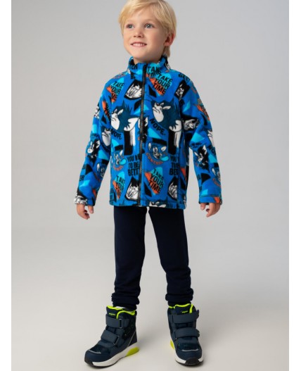 Куртка трикотажная для мальчиков разноцветный