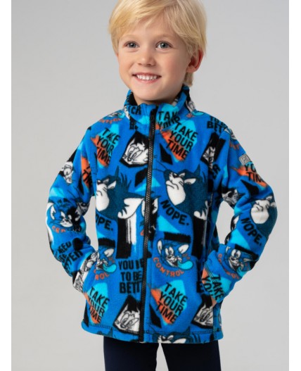 Куртка трикотажная для мальчиков разноцветный