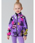 Куртка трикотажная для девочек разноцветный