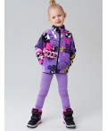 Куртка трикотажная для девочек разноцветный