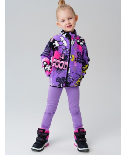 Куртка трикотажная для девочек разноцветный