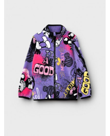 Куртка трикотажная для девочек разноцветный