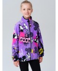 Куртка трикотажная для девочек разноцветный