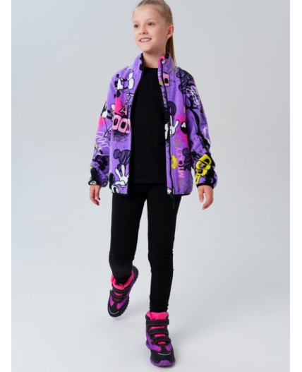 Куртка трикотажная для девочек разноцветный