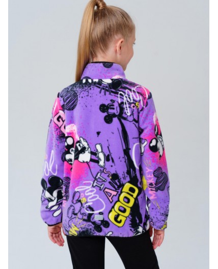 Куртка трикотажная для девочек разноцветный