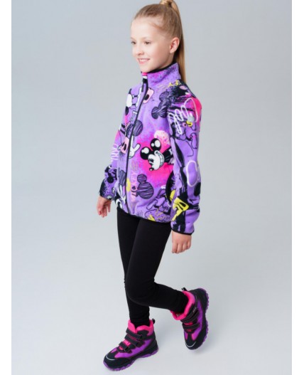 Куртка трикотажная для девочек разноцветный