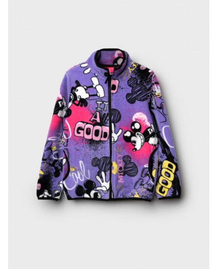 Куртка трикотажная для девочек разноцветный