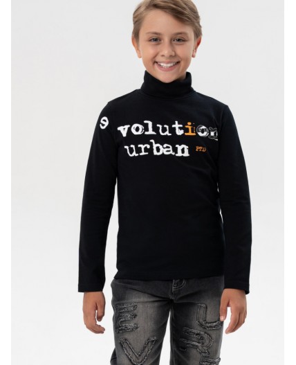 Водолазка трикотажная для мальчиков черный