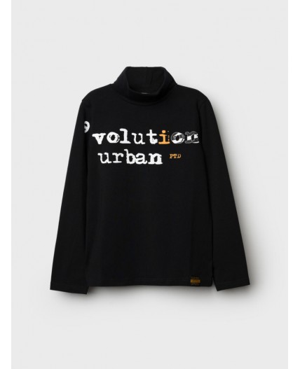 Водолазка трикотажная для мальчиков черный