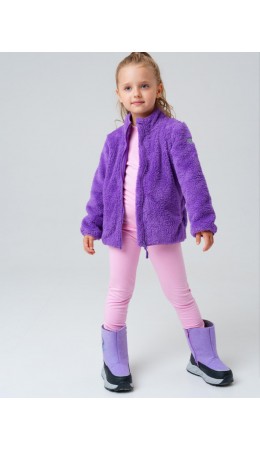 Куртка трикотажная для девочек сиреневый