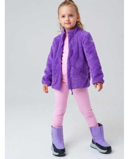 Куртка трикотажная для девочек сиреневый