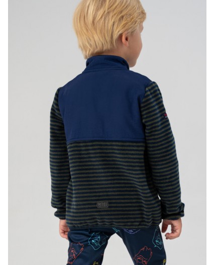 Куртка трикотажная для мальчиков тёмно-синий