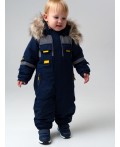 Комбинезон детский текстильный с полиуретановым покрытием для мальчиков тёмно-синий