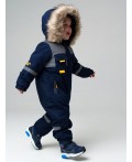 Комбинезон детский текстильный с полиуретановым покрытием для мальчиков тёмно-синий