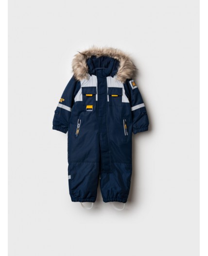 Комбинезон детский текстильный с полиуретановым покрытием для мальчиков тёмно-синий