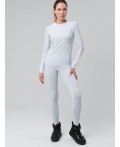 Термокомплект трикот. для женщин: фуфайка (футболка) с длин. рук, брюки для эпизод. использования белый