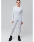 Термокомплект трикот. для женщин: фуфайка (футболка) с длин. рук, брюки для эпизод. использования белый