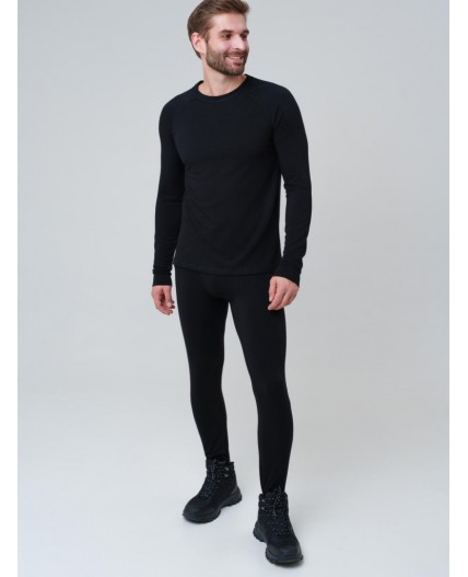Термобрюки трикотажные для мужчин для эпизодического использования черный