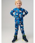 Термокомплект трикот. для мальчиков: фуфайка (футболка) с длин. рук, брюки для эпизод. использования разноцветный