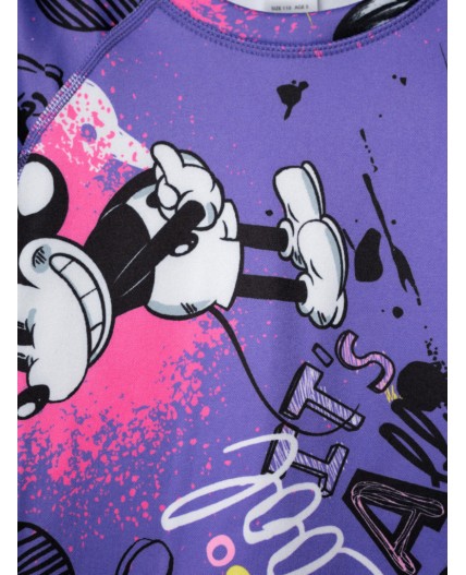 Термокомплект трикот. для девочек: фуфайка (футболка) с длин. рук, брюки для эпизод. использования разноцветный