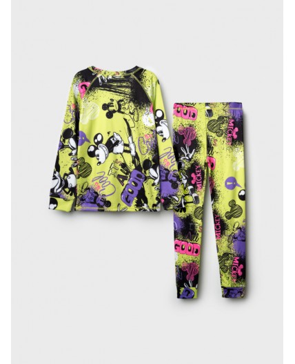 Термокомплект трикот. для девочек: фуфайка (футболка) с длин. рук, брюки для эпизод. использования разноцветный