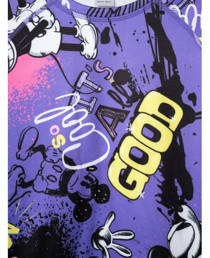 Термокомплект трикот. для девочек: фуфайка (футболка) с длин. рук, брюки для эпизод. использования разноцветный