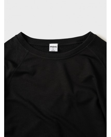 Термокомплект трикот. для мужчин: фуфайка (футболка) с длин. рук, брюки для эпизод. использования черный