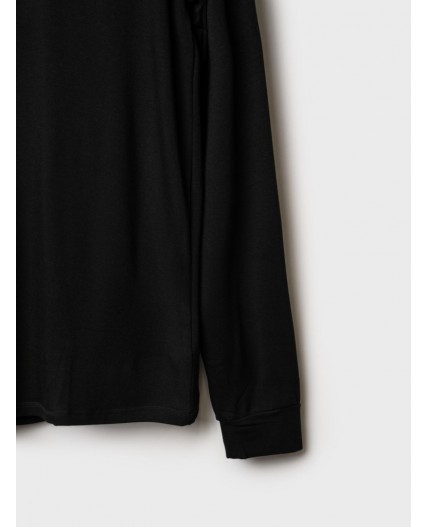 Термокомплект трикот. для мужчин: фуфайка (футболка) с длин. рук, брюки для эпизод. использования черный