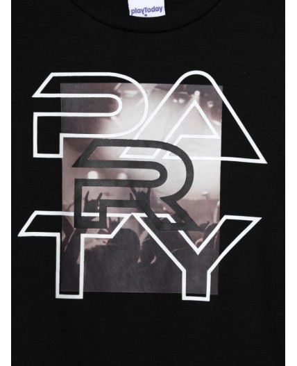 Фуфайка трикотажная для мальчиков (футболка с длинными рукавами) черный