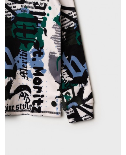 Термокомплект трикотажный для мальчиков: брюки, толстовка для эпизодического использования черный