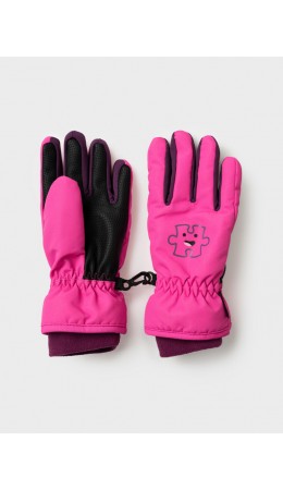 Перчатки текстильные для девочек черный,розовый,бордовый