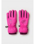 Перчатки текстильные для девочек черный,розовый,бордовый