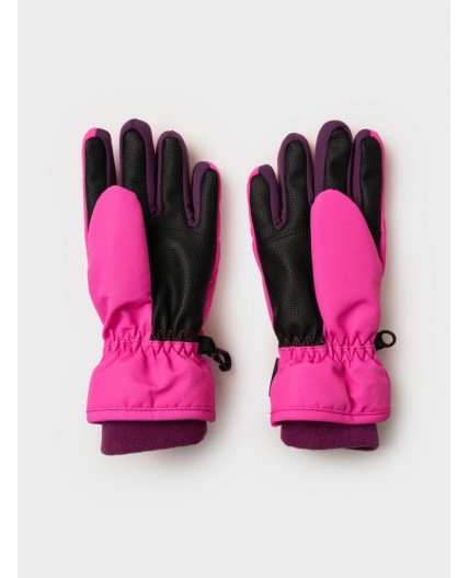 Перчатки текстильные для девочек черный,розовый,бордовый