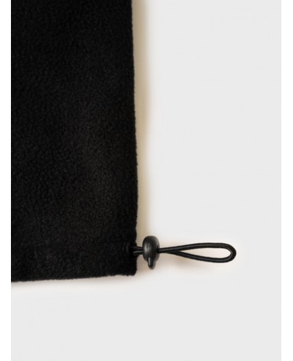 Шарф-снуд трикотажный для девочек черный