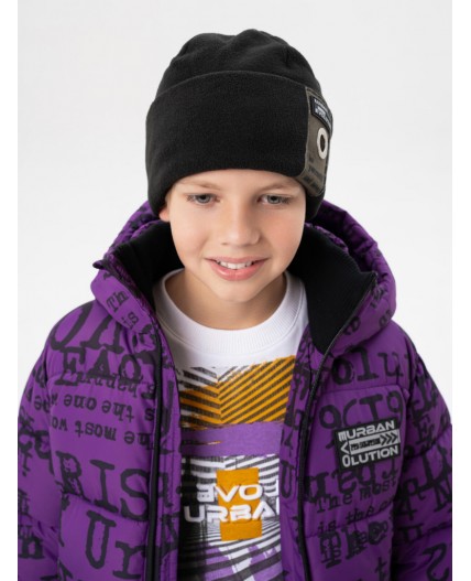 Шапка трикотажная для мальчиков черный