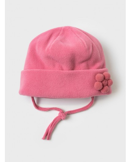 Шапка трикотажная для девочек светло-розовый