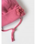 Шапка трикотажная для девочек светло-розовый